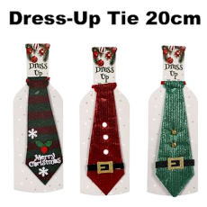 Christmas Dress-Up Tie 20cm, Assorted